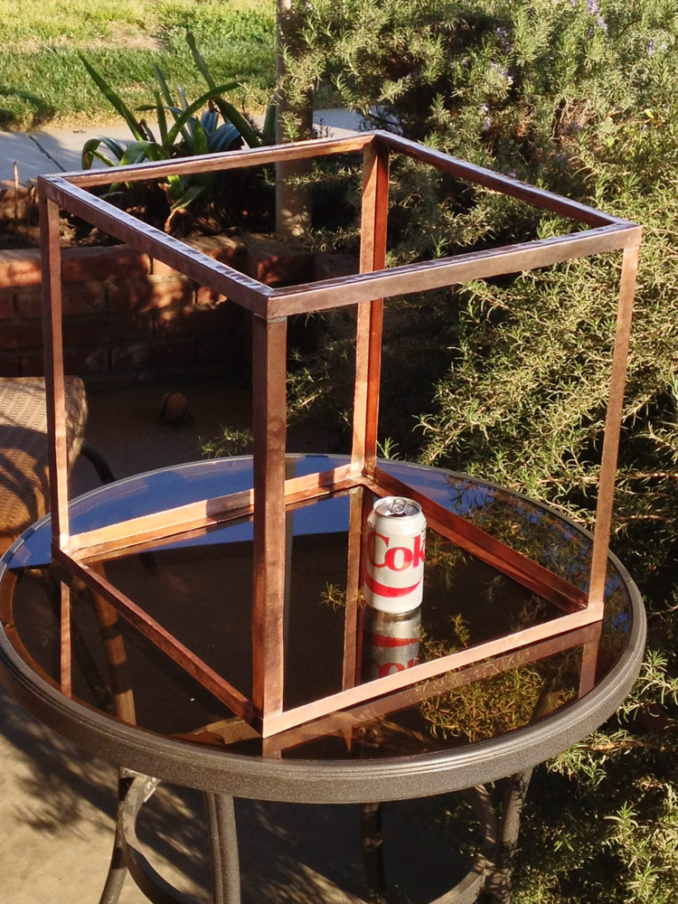 copper aquarium cube
