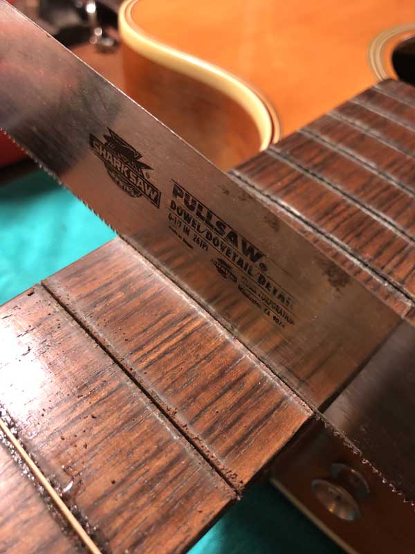 cleaning fret slots