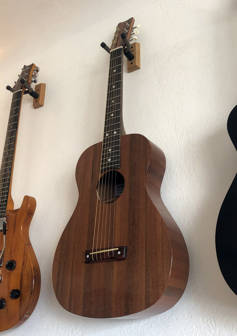 grape stake redwood parlor guitar