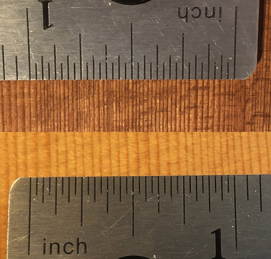 compared